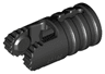 Hinge Cylinder 1 x 2 Locking with 2 Fingers and Axle Hole on Ends with Slots