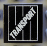 Tile 2 x 2 with Transport Text on Crate Pattern