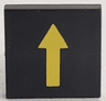 Tile 2 x 2 with Thin Yellow Arrow without Black Border Pattern
