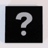 Tile 2 x 2 with White Question Mark Pattern