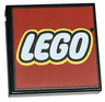Tile 2 x 2 with Modern LEGO Logo Large Pattern