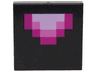 Tile 2 x 2 with Pixelated Bright Pink, Dark Pink and Magenta Tongue Pattern (Minecraft Dragon)