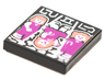 Tile 2 x 2 with BeatBit Album Cover - Girls Dancing, Middle Upside Down Pattern