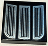 Tile 2 x 2 with 3 Silver Grills Pattern