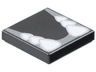 Tile 2 x 2 with Sharp White Teeth in Dark Bluish Gray Gums Pattern (Super Mario Dry Bowser Lower Jaw)