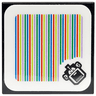 Tile 2 x 2 with Super Mario Scanner Code Cheep Chomp Pattern (Sticker) - Set 71432