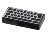 Tile 1 x 2 with Computer Keyboard Blank Keys Pattern