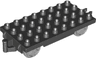 Duplo, Train Base 4 x 8 with Light Bluish Gray Train Wheels and Black Movable Hook