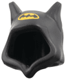 Minifigure, Headgear Hood with Bat Ears with Bat on Yellow Oval Pattern