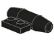 Engine, Smooth Small, 1 x 2 Side Plate without Axle Holders