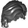 Minifigure, Hair Mid-Length Wavy with Center Part and Sidelocks