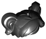 Minifigure, Hair Short, Parted with Two Pigtails, Hole on Top