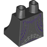 Lower Body, Skirt with Dark Purple Lines and Spider Web Pattern