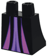 Lower Body, Skirt with Dark Purple, Dark Pink, and Medium Lavender Panels and Trim Pattern