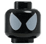 Minifigure, Head Alien with Spider-Man Large White Eyes Pattern