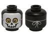 Minifigure, Head Skull Mask with Yellow Eyes and String Tied in Back Pattern