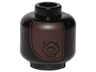 Minifigure, Head Dark Brown Patch and Mouth Mask Pattern (SW Weazel)