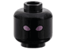Minifigure, Head Alien with Metallic Pink Eyes Pattern