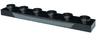 Plate 1 x 6 with Dark Bluish Gray Curved Shape and Dotted Lines Pattern