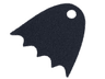 Minifigure Cape Cloth, Scalloped 5 Points with Single Top Hole (Batman) - Spongy Stretchable Fabric