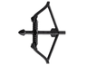 Minifigure, Weapon Bow, Recurve with Wide Flat Limbs, Arrow Drawn