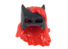 Minifigure, Hair Combo, Hat with Hair, Batman Cowl with Long Red Hair with Bangs Pattern