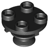 Plate, Round 2 x 2 Thin with Rotation Stem