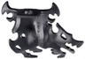 Minifigure Cape Flexible Rubber, Tattered with Dragon Heads
