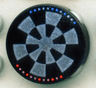 Tile, Round 2 x 2 with Dejarik Hologameboard Pattern