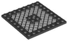 Plate, Modified 8 x 8 with Grille and Hole in Center