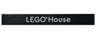 Tile 1 x 8 with White 'LEGO House', Bold Font Pattern