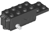 Pullback Motor 6 x 2 x 1 2/3 with Black Base and White Wheels Holder Pins (Motor 2)