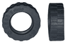 Tire 17.5mm D. x 6mm with Shallow Staggered Treads