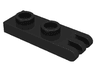 Hinge Plate 1 x 2 with 3 Fingers on End - Hollow Studs