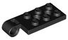 Hinge Plate 2 x 4 with Pin Hole and 2 Holes - Top