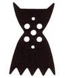 Minifigure Cape Cloth, Angular Points and Collar