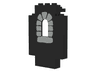Panel 2 x 5 x 6 Wall with Window with Window Stones Light Gray Pattern