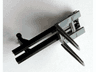 Vehicle, Forklift Wide 1 x 2 Hinge Plate Locking Dual 2 Fingers with Spring Holder with Spring and Dark Bluish Gray Wide Forks Reinforced (4518b / bb0217 / 45707)