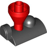 Duplo, Train Steam Engine Top with Fixed Red Funnel