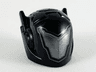 Minifigure, Headgear Helmet with Ear Antennas with Pearl Dark Gray V-Shaped Visor Pattern