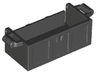 Container, Treasure Chest Bottom with Slots in Back