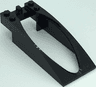 Windscreen 10 x 4 x 2 Curved with Bubble Cutout and Single Hinge Finger