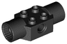 Technic, Brick Modified 2 x 2 with Pin Hole and 2 Rotation Joint Sockets
