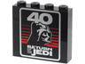 Brick 1 x 4 x 3 with Silver '40', 'RETURN OF THE JEDI', Darth Vader Helmet and Red Stripes Pattern