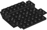 Aircraft Fuselage Middle Bottom 8 x 8 with 4 Holes and 4 Pin Holes
