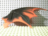 Dragon Wing 19 x 11 with Bar Hole and 2 Pin Holes with Marbled Trans-Red Trailing Edge Pattern