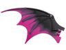 Dragon Wing 19 x 11 with Bar Hole and 2 Pin Holes with Marbled Magenta Trailing Edge Pattern