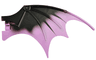 Dragon Wing 19 x 11 with Bar Hole and 2 Pin Holes with Marbled Medium Lavender Trailing Edge Pattern