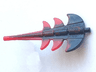 Dragon Tail Barbed with Marbled Red Pattern