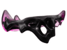 Minifigure Armor Shoulder Pads Tattered with Spikes and Holes with Marbled Trans-Dark Pink Pattern